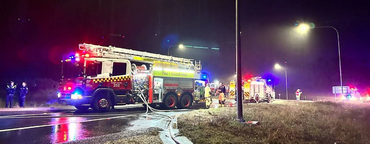 About 20 firefighters attended the scene. Picture by NSW Fire and Rescue