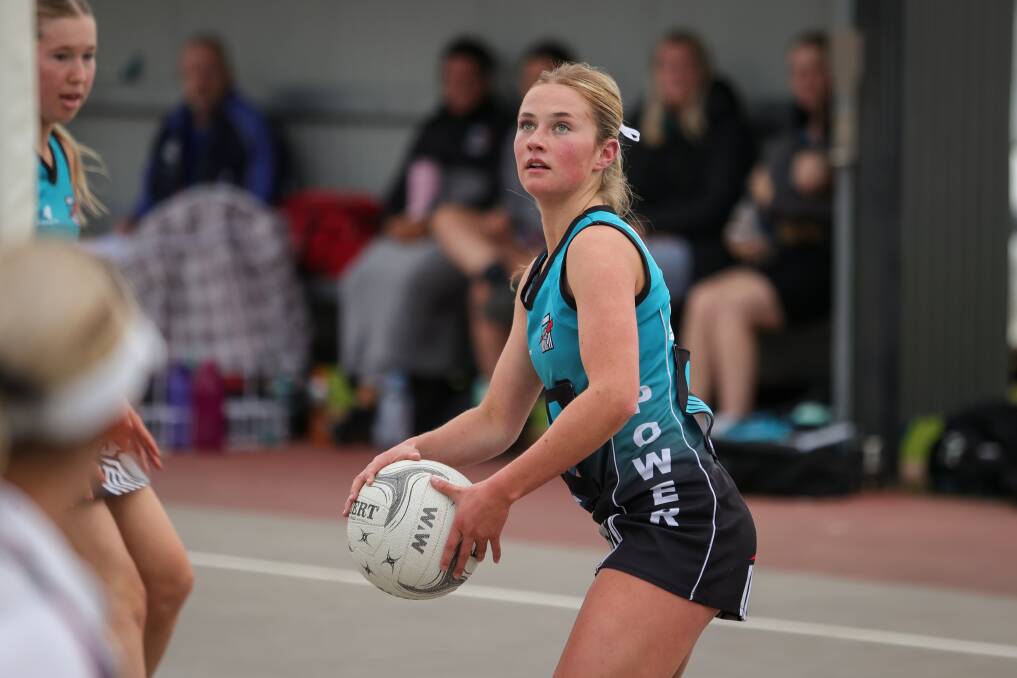 Tamir Richardson playing for CDHBU during the 2023 Hume League A-grade netball season. Picture by James Wiltshire.