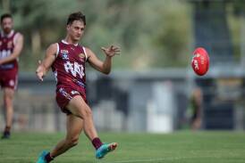 Wodonga's Noah Bradshaw is among the players to be recently named in the Ovens and Murray's 2024 senior interleague squad. Picture by James Wiltshire