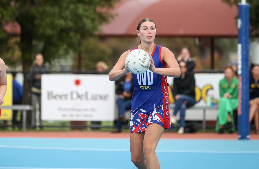 Chelsea Harper was among the best for the Bulldogs in their clash against the Spiders at Howlong on Saturday. File photo by James Wiltshire