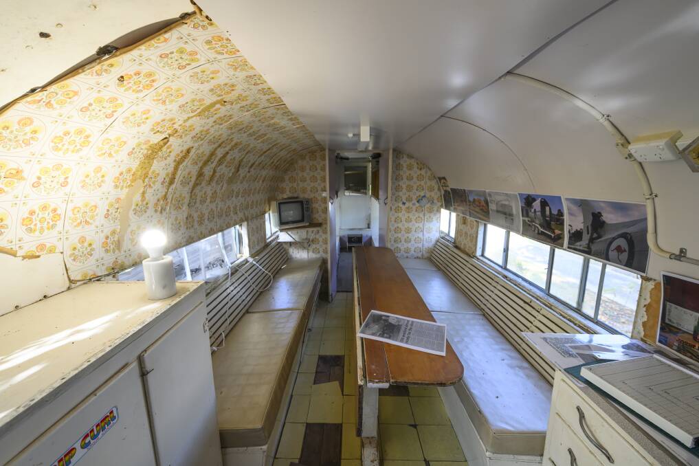 Years of travel through the decades can be seen inside the caravan. Picture by Mark Jesser