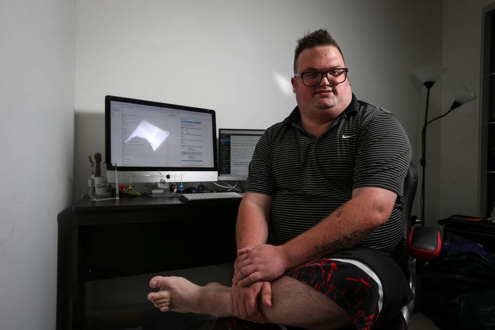 FLAWED THINKING: Joel Wilson, who lives independently in Wodonga and recently bought his first home, says calls to segregate children on the autism spectrum from mainstream schools is backward. They need a mix of options.
