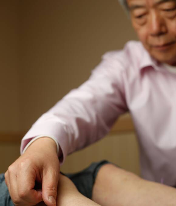 ON POINT: Dr James Liu will hold his second free trial at his Wodonga Chinese Medicine Clinic during October to investigate if an acupuncture point can alleviate hay fever symptoms for some sufferers. Picture: MARK JESSER