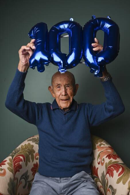 Now a resident of Lutheran Aged Care - Yallaroo in Albury, Reg Morley will celebrate his 100th birthday with family and friends on Thursday, March 28, at the Commercial Club Albury, where he was a life member. Picture by Mark Jesser