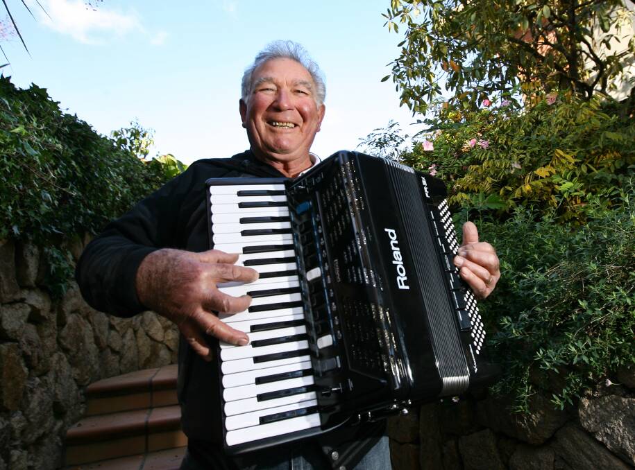 KEY EVENT: Salvatore Politini plays Italian folk tunes on his piano accordion as part of the Cook and Dine with Nonna events at Politini Wines at Cheshunt during March.