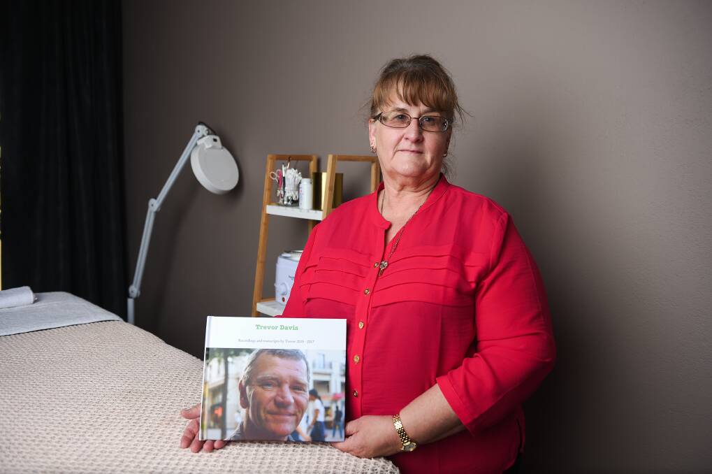 SOUL MATE: South Corowa widow Joan Davis says thanks to Amaranth Foundation she has precious mementos of her "saviour and best friend" husband Trevor Davis, who lost his battle with cancer weeks ago. Pictures: MARK JESSER