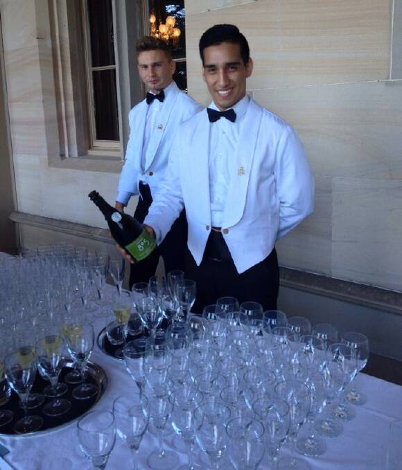 HERE'S CHEERS: Courabyra Wines' award-winning Best Sparkling Wine 805 Courabyra 2002 was the toast of Government House in Sydney during a reception for gold medal winners in the NSW Wine Awards recently.