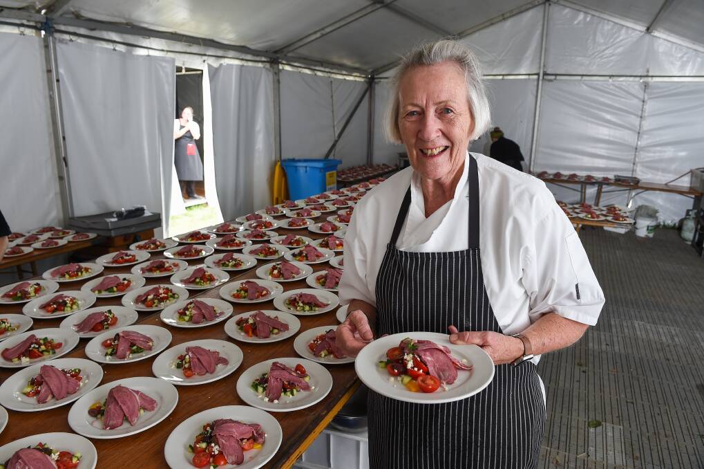 BEST BET: Fiona Landy and her team served a three-course menu inspired by local produce to Gold Cup committee patrons yesterday. Picture: MARK JESSER