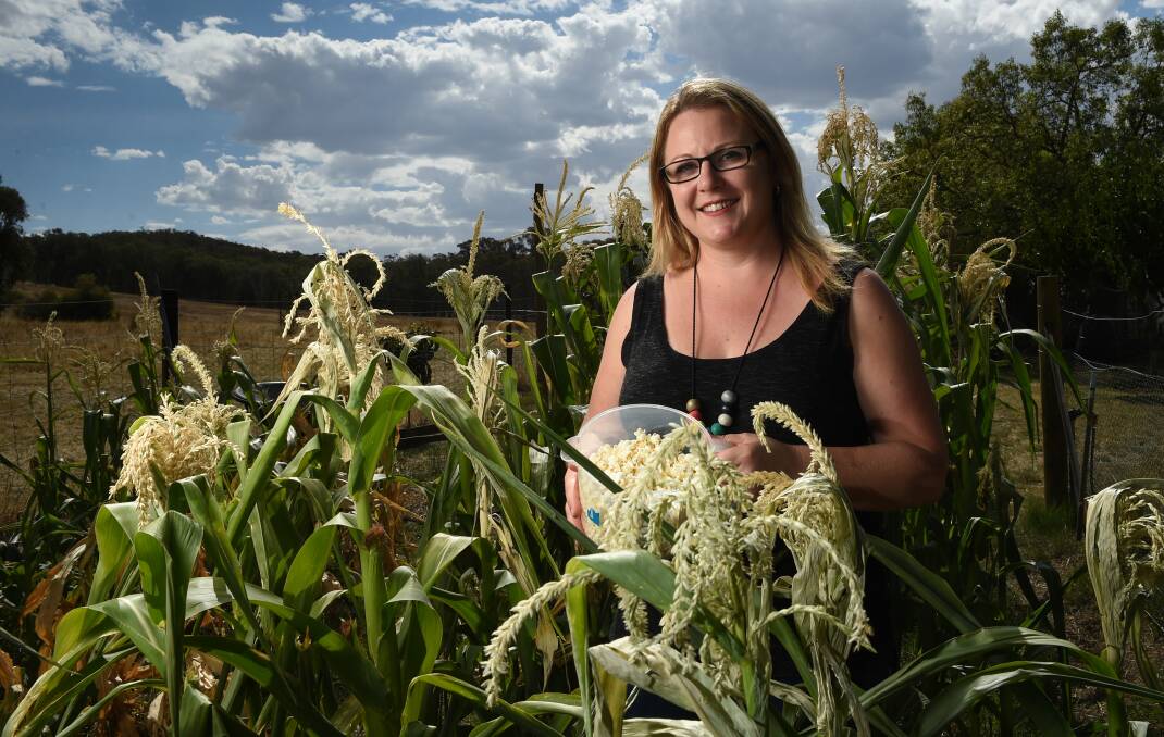 FLOUR POWER: King Valley Popcorn's Sharyn Carlesso will exhibit her new lines.