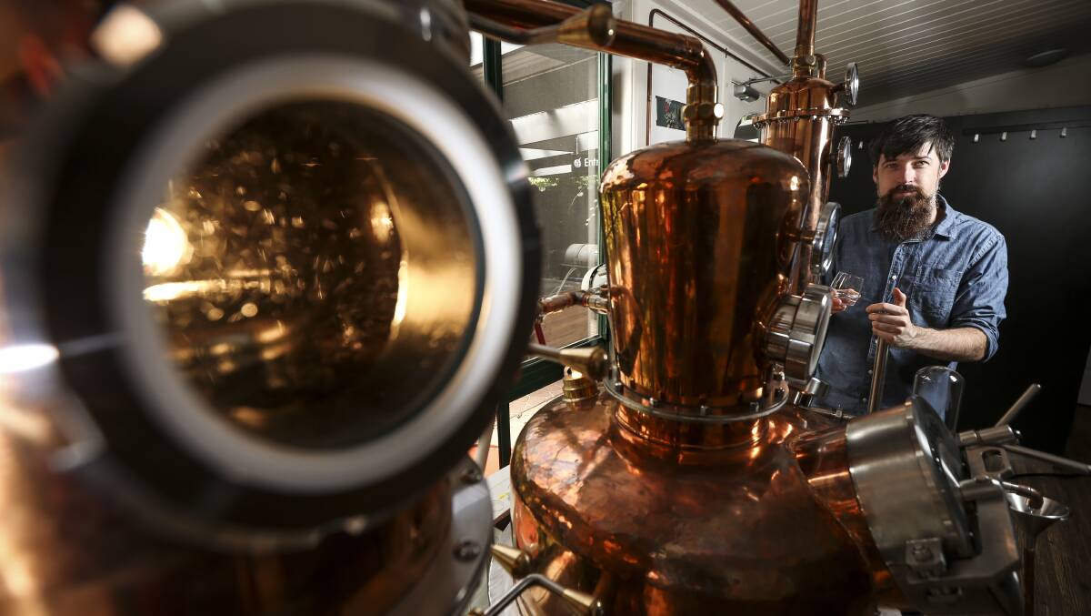 IN LIKE GIN: Reed & Co Distillery operator Hamish Nugent will release Remedy Gin - which reflects the High Country landscape - nationwide within weeks. 