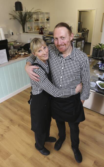 NEW VENTURE: Jodie Jones and Steve Carne offer restaurant quality takeaway meals from their new food store in South Albury. Pictures: ELENOR TEDENBORG