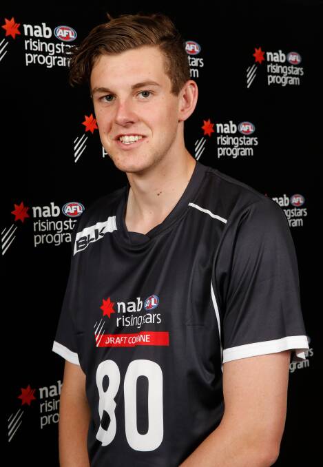 ON HIS WAY: Wodonga's Mitch King has made the big time after being picked by Melbourne Demons with the 42nd pick in the 2015 AFL draft. 
