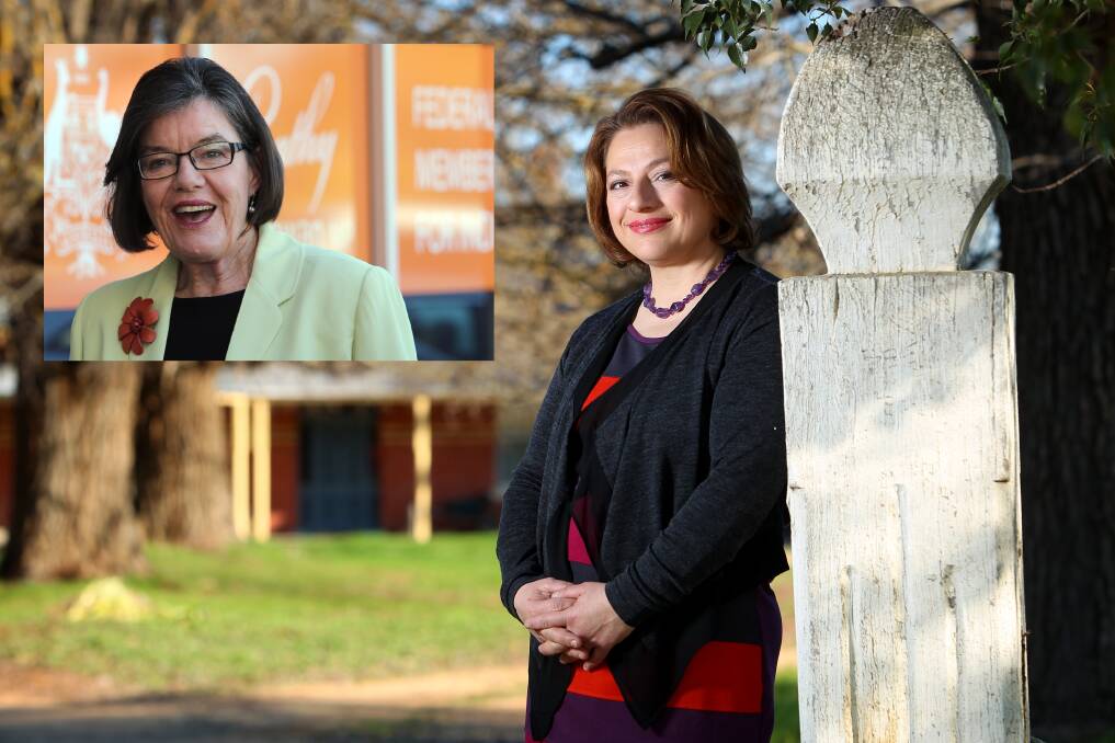 Cathy McGowan and Sophie Mirabella.