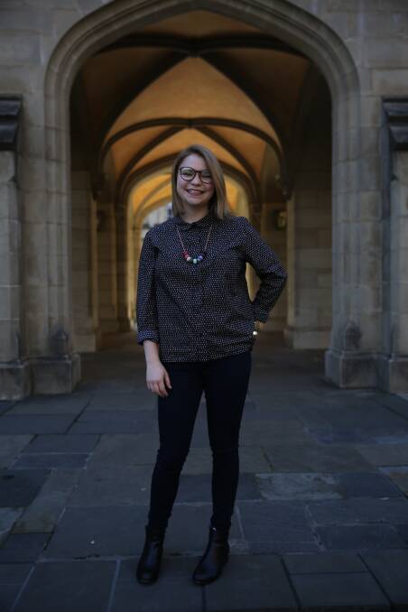 WELL SUITED: Charlotte Smith, who studied a Bachelor of Arts and Master of Teaching, says the Melbourne Model meets the needs to contemporary university students.