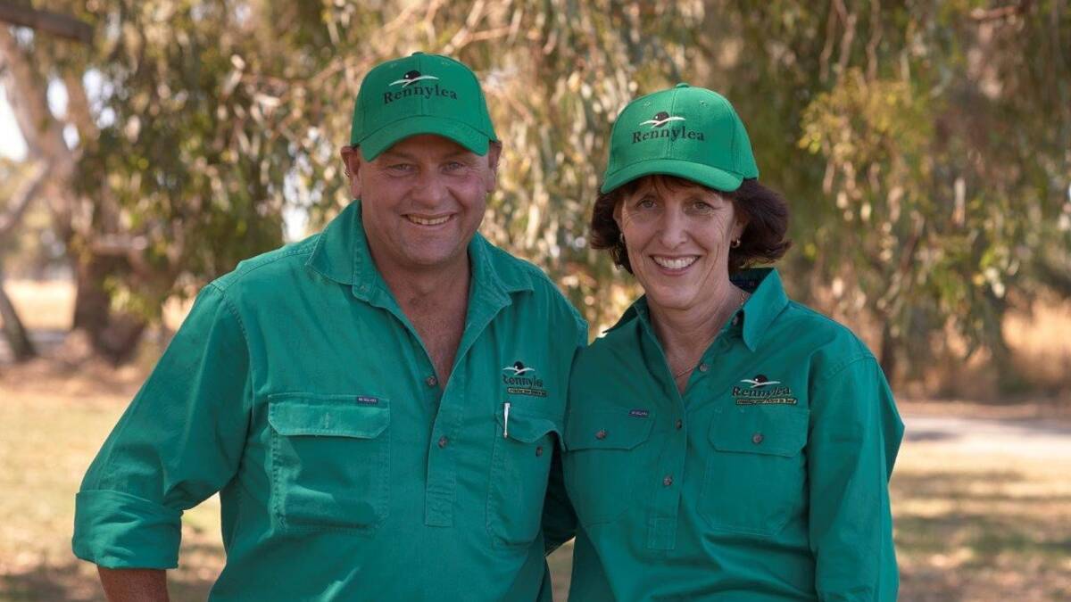 End of an era: Peter Govan, pictured with wife Sue, says farewell to Rennylea next month and will establish his own operation just west of Culcairn.