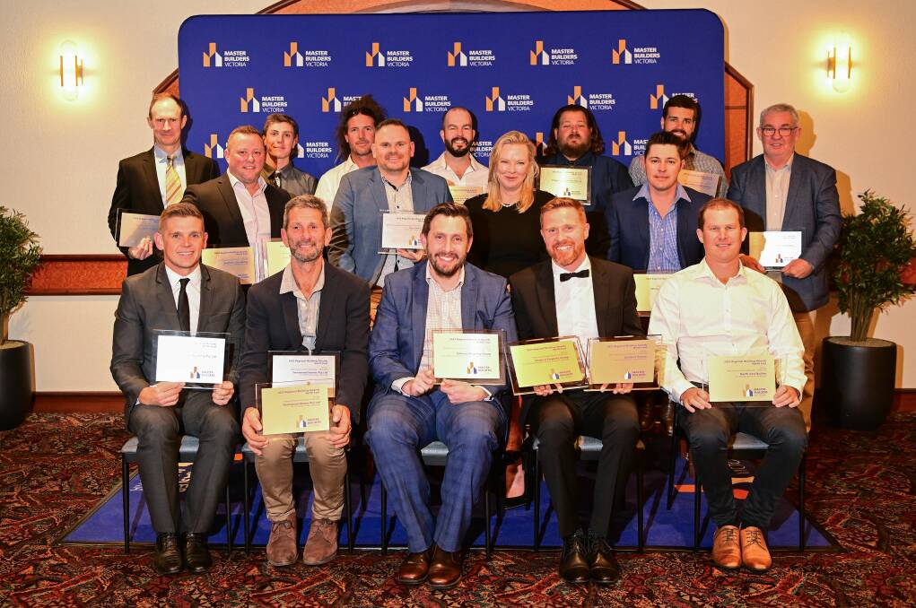 The winners of the 2023 Master Builders Victoria Regional Building Awards, North East region. Picture by Peter Charlesworth