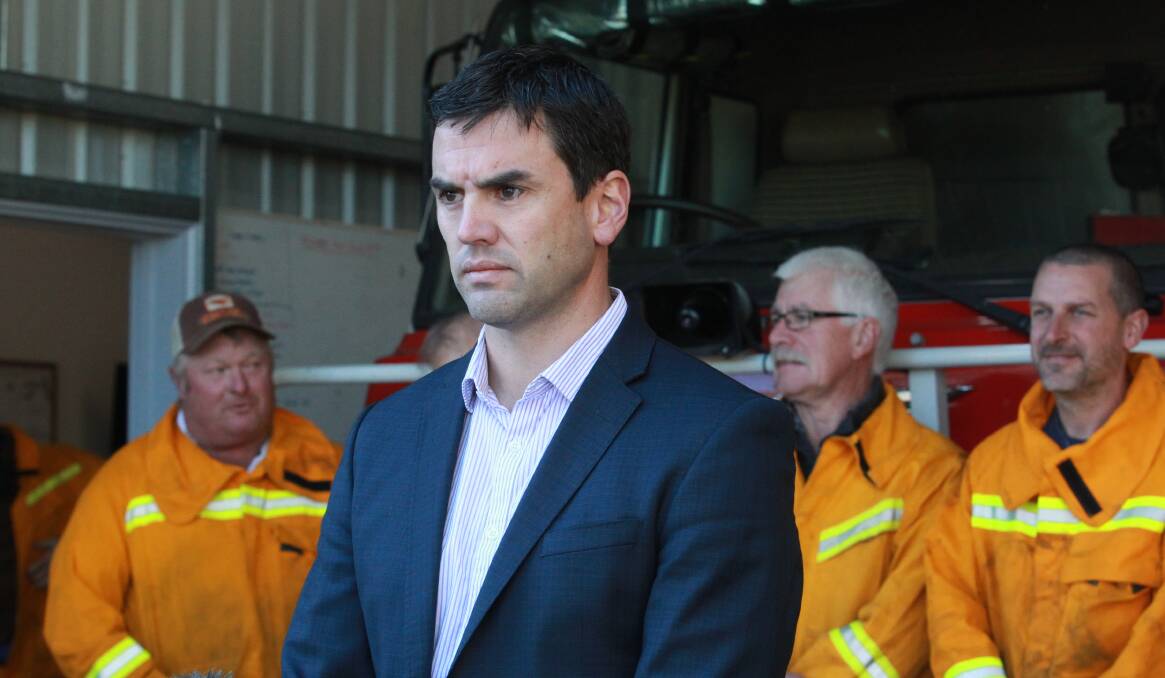 ISSUE STILL NOT RESOLVED: Shadow Emergency Services Minister Brad Battin has been talking to volunteer firefighters for almost two years around EBA complaints. 