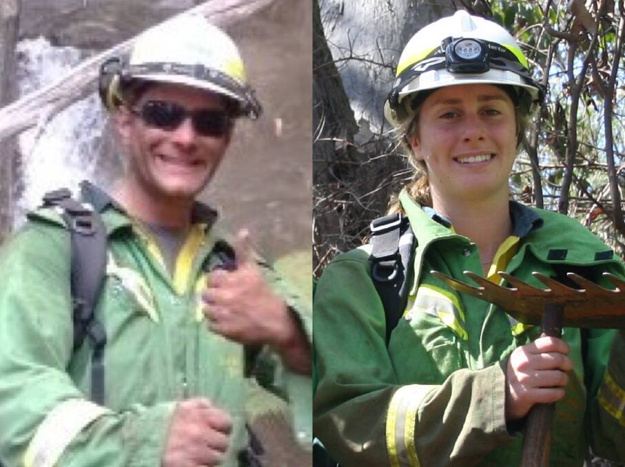 REMEMBERED: Department of Sustainability and the Environment firefighters Steven Kadar and Katie Peters were killed battling a bushfire on February 13, 2013.