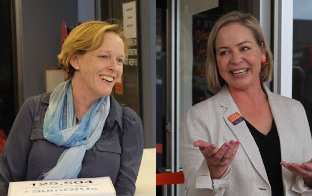 SHOW US THE MONEY: Independent candidates Jenny O'Connor (left) and Tammy Atkins (right).