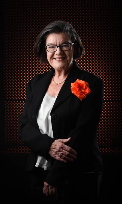 STAYING ORANGE AND INDEPENDENT: Cathy McGowan says she is the best candidate to fight for regional issues in Indi over the next three years. Picture: MARK JESSER