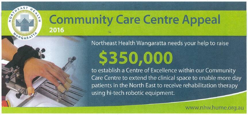 HELP US: The donation envelope delivered to Wangaratta homes last week.