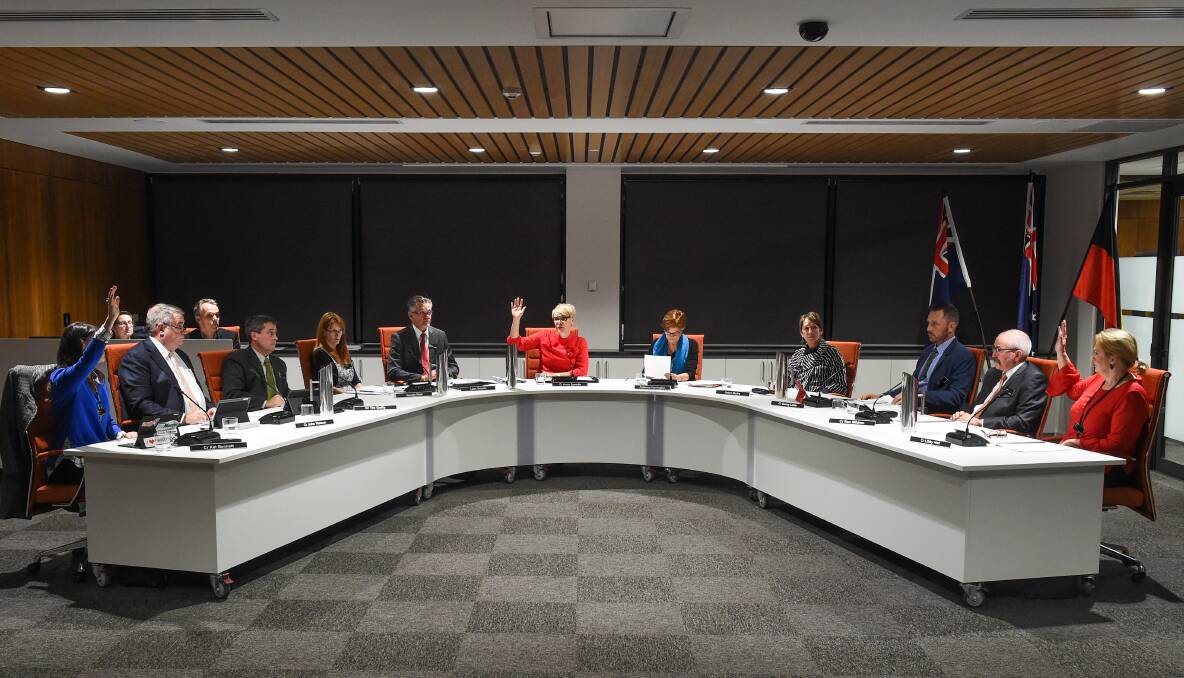 TOP TECHNOLOGY: Monday night's Wodonga Council meeting was held in a new room for the first time.
