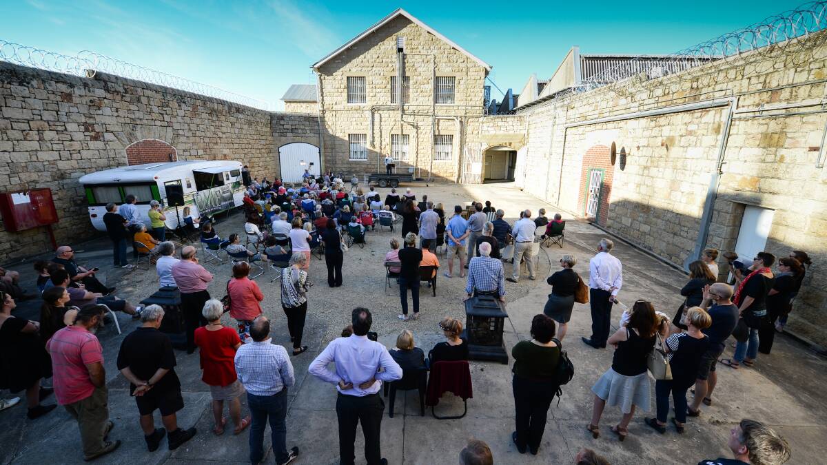 LOTS OF INTEREST: Old Beechworth gaol investors committed to working with the Beechworth community and listening to their ideas for their master plan. Pictures: MARK JESSER