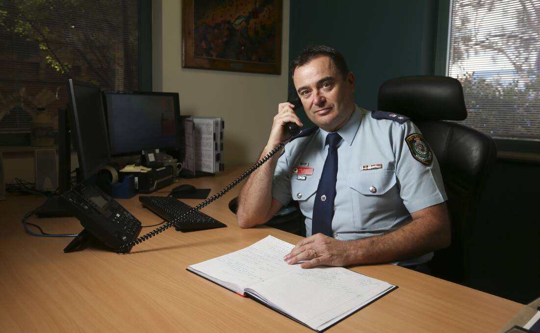 CALL IN: Acting Superintendent Evan Quarmby and Albury police want to hear drug tips from the public.