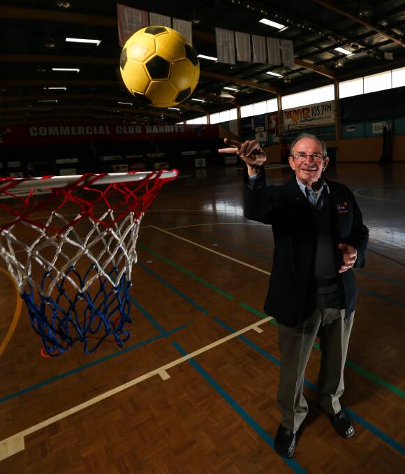 Clean shot: Brian Lord invented the rules of LifeBall under the direction of his wife and is keen to welcome 50 players to Albury for a fun and friendship day. Picture: JAMES WILTSHIRE