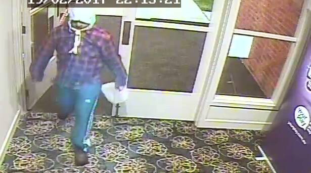 WANTED: Police CCTV stills of an attempted armed robbery at Wangaratta's Old Town 'n’ Country Tavern.