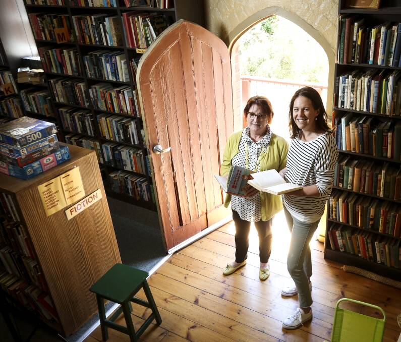OPEN DOOR FOR COMMUNITY: Jan Ryan and Trish Mom are making Quercus Beechworth's neighbourhood house and bookshop a place where people can meet, read, cook, learn and eat together. Picture: JAMES WILTSSHIRE