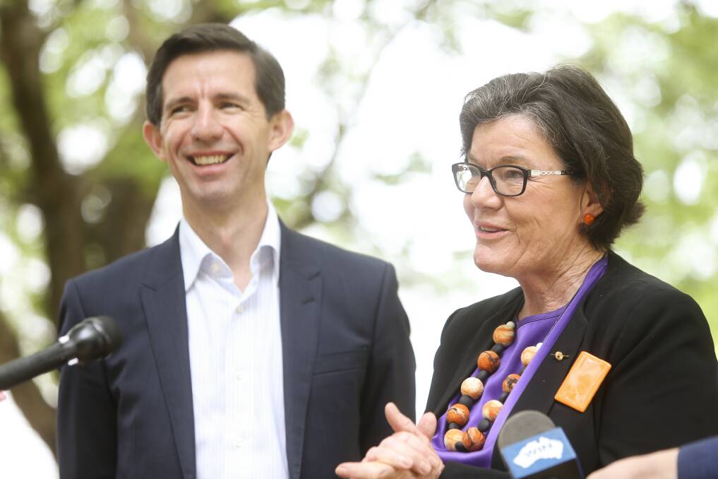 TOP VISITOR: Education Minister Simon Birmingham had a full program of visits with Indi MP Cathy McGowan.