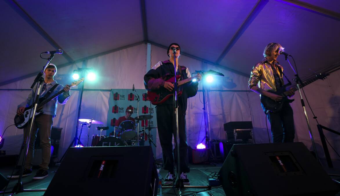 MESSAGE IN MUSIC: Albury band Yello Polo provided live music for the event, getting the crowd up and dancing on Saturday evening.