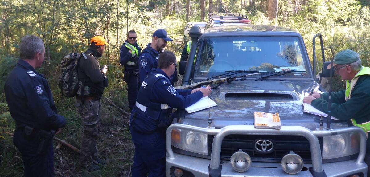 ROADBLOCK: Police, Game Management Authority and Parks Victoria officers targeted illegal deer hunters in the North East on the weekend.