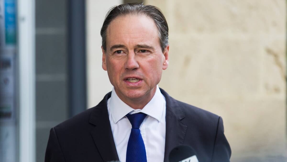 ASKING QUESTIONS: Health Minister Greg Hunt has announced plans to investigate ways to boost flu vaccination rates among workers in aged care facilities, including making it compulsory for workers.
