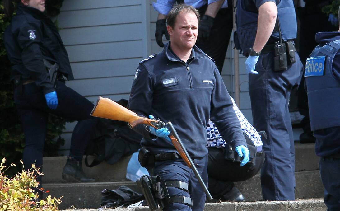 FIREARMS THREAT: Police recovered a double-barrel shotgun from the Kiewa Valley Highway home after a siege with a drug-affected man.
