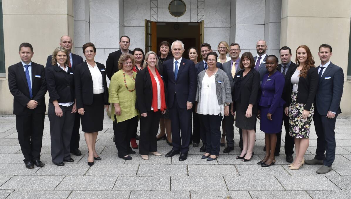 LEADERSHIP TRAINING: The AVCLP's visit to Canberra, including a meeting with Prime Minister Malcolm Turnbull, was a highlight of its 2016-17 program.