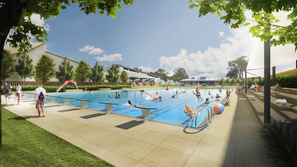 POOLS DREAM: A concept image for the Wangaratta Swimming Centre.