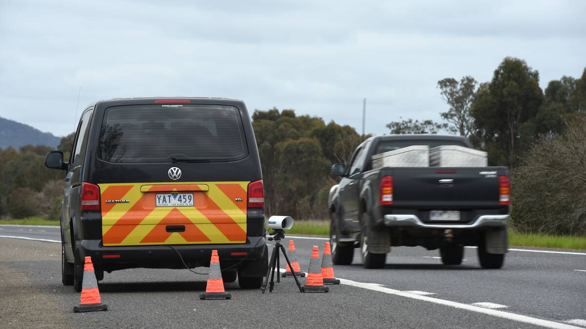 ON THE LOOKOUT: The camera using automated number plate recognition technology to check cars on the Hume Freeway.
