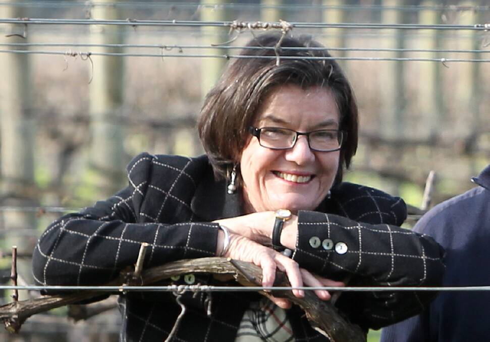 SUPPORT: Indi MP Cathy McGowan says she supports the proposed WET rebate reforms because it had been working against profits for wineries.