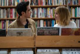 Justin H Min and Lucy Boynton in The Greatest Hits. Picture Searchlight Pictures