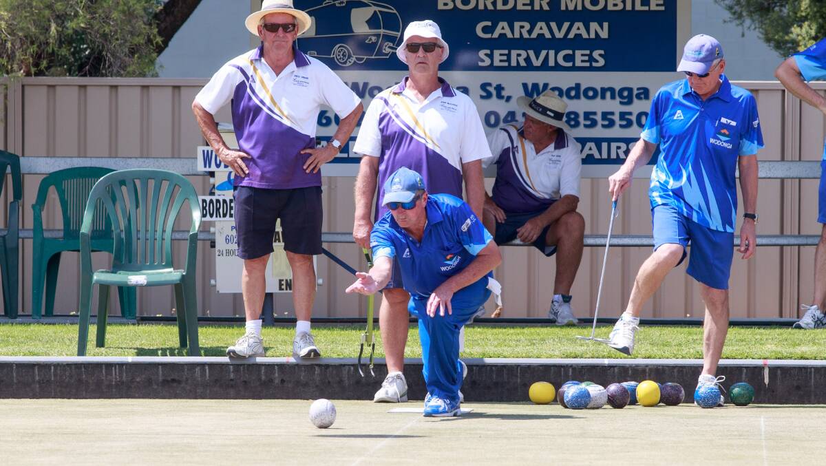 HITTING FORM: David King in action for Wodonga at Wodonga on Saturday. Picture: SIMON BAYLISS