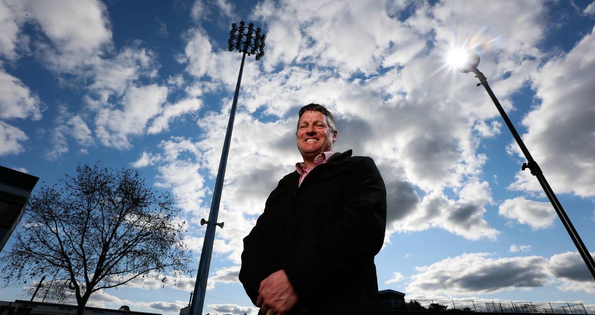 SKY IS THE LIMIT: Wangaratta Magpies president Col McClounan wants to make use of the Norm Minns Oval by having a night final there in the future. Picture:MARK JESSER