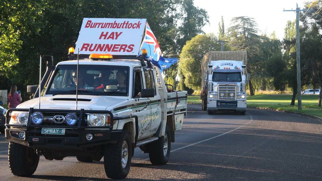 NORTHERN EXPOSURE: The Burumbuttock Hay Runners charity drive to Queensland began on Thursday and is due to arrive in Ilfracome on Friday afternoon. Picture: STEPHEN MUDD