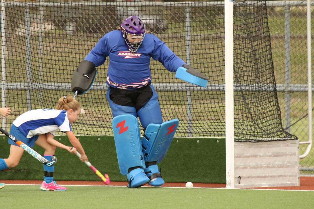 Norths and Wombats faced off in the opening round of Hockey Albury Wodonga’s girls under-12 competition at Albury Hockey Centre while in Albury Wodonga Junior Football under-14 Bill Schultz Cup action North Albury overpowered Albury. Pictures: DON CULLEN and MARK JESSER