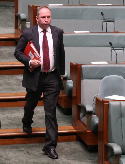 IN CONTROL: Nastionals leader Barnaby Joyce has made a good fist of it filling the PM's shoes.