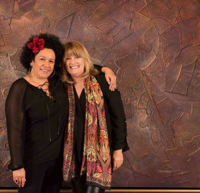 NATURAL WOMEN: Vika Bull and Debra Byrne will sing the hits of Carole King in Wangarratta in February, after performing Tapestry: The Songs of Carole King to sellout shows in Melbourne last year.
