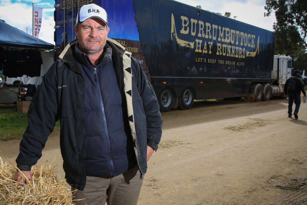 NEW PLAN: Burrumbuttock Hay Runners
organiser Brendan Farrell says he will bring
his next convey to southern Victoria
to help struggling dairy farming families.