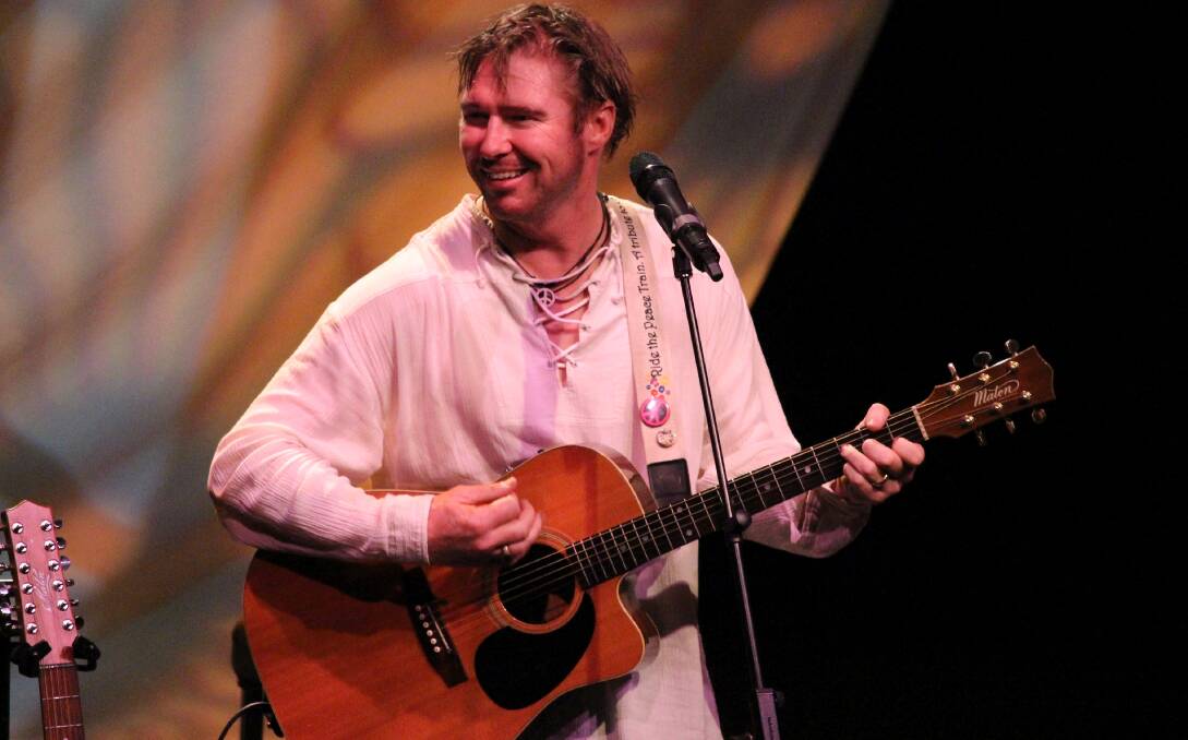 CAN'T KEEP IT IN: Darren Coggan delivers the hits of Cat Stevens to perfection with his popular stage show Peace Train, which is at Albury Entertainment Centre on March 3.