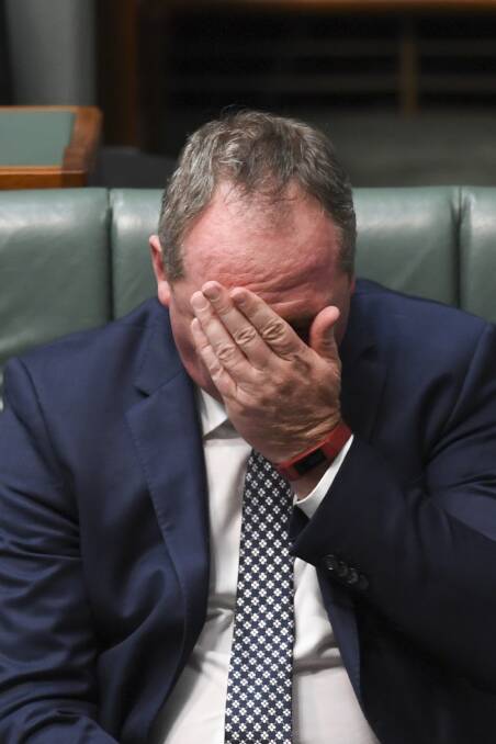 TIME TO GO: A reader asks if Barnaby Joyce cannot honour his marriage vows then how can he be trusted to honour his commitments to the electorate?